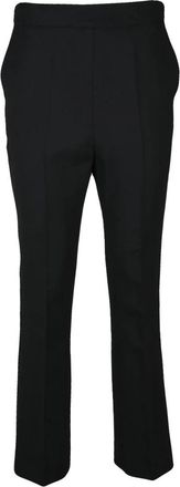 Max Mara Nepeta Cropped Broek - Dames - Vrijetijds broeken - Zwart - M - Katoen - Broeken
