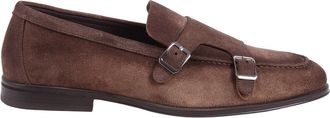 Doucal's Adler Double Buckle Suede Loafers