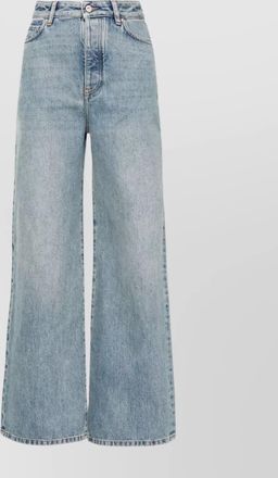 Loewe high waist denim jeans with wide leg
