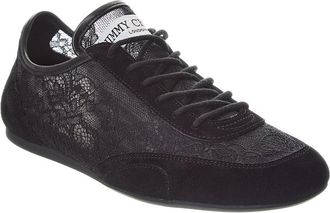 Jimmy Choo London Sunny Lace & Leather Sneaker