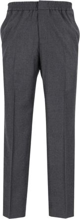 Ami Tailored pantalon van scheerwol - Heren - Broeken - Grijs - Maat: S Wol
