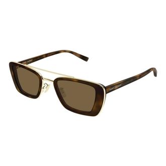 Saint Laurent unisex, Accessoires, Bruin, Maat: 50 MM Nylon