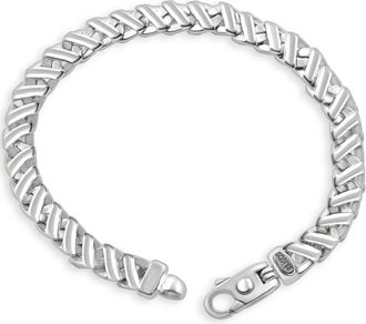 Pompeii3 Mens 14k Gold (50gram) or Platinum (94gram) 8mm Link Bracelet 8.5