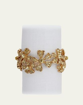 L'OBJET Garland Napkin Rings Jewels, Set of 4
