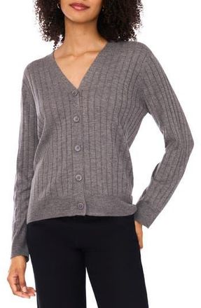 Ted Baker Rib Cardigan in Gravel Grey at Nordstrom Rack, Size Large