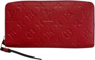 Louis Vuitton Pre-owned Clutches, female, Red, Size: ONE SIZE Pre-owned Zippy Wallet Monogram Empreinte Long Wallet