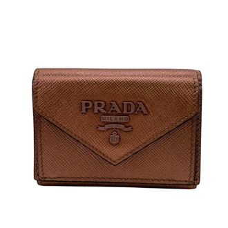 Prada Pink Leather Wallet (Bi-Fold) (Pre-Owned)