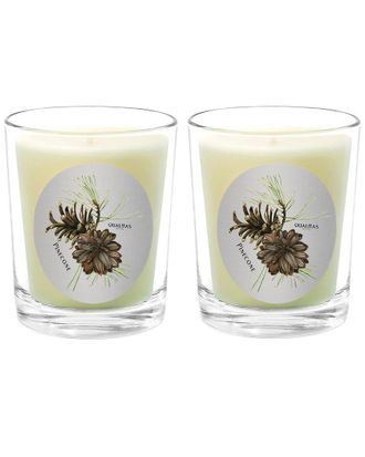 Qualitas Pinecone Two Scented Beeswax Candle Set