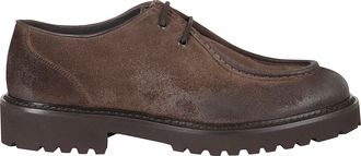 Doucal's Creta Parabout Suede Lace-Up Derby Shoes