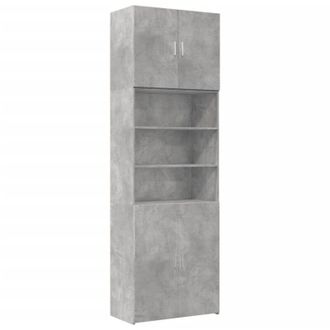 vidaXL Aparador Alto Madera De Ingenier&iacute;a Gris Hormig&oacute;n 80x42,5x249 Cm Vidaxl