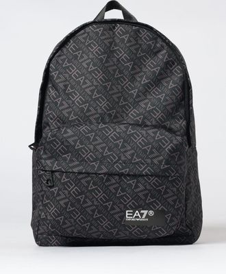 Emporio Armani Zaino in poliestere con logo stampato all over
