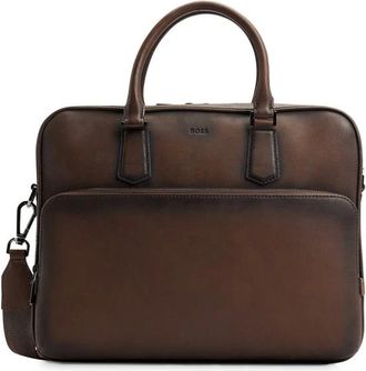 HUGO BOSS Werktas - Heren - Tassen - Bruin - Maat: ONE Size