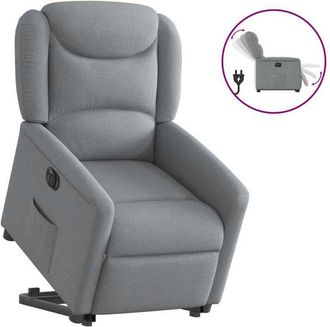 vidaXL Vidaxl - Sill&oacute;n El&eacute;ctrico Reclinable Elevable De Tela Gris Claro