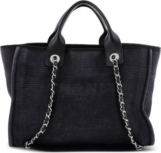 Chanel Deauville NM Mixed Fibers Small tote bag - Zwart