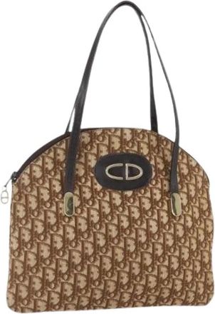 Dior Pre-owned Vintage Tote Bag - Dames - Vintage Schoudertas - Beige - ONE Size - Leer - Vintage