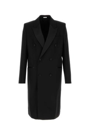 Alexander McQueen Alexander Mcqueen Black Wool Coat
