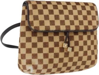 Louis Vuitton Pre-owned Cross Body Bag - Dames - Vintage Schoudertas - Bruin - ONE Size - Leer - Vintage