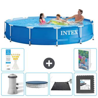 Intex Piscina Con Estructura Redonda - 366x76 Cm - 7-piezas S195