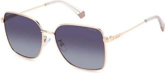 Polaroid Polarized Grey Shaded Square Ladies Sunglasses PLD 4158/G/S/X 0DDB/WJ 58