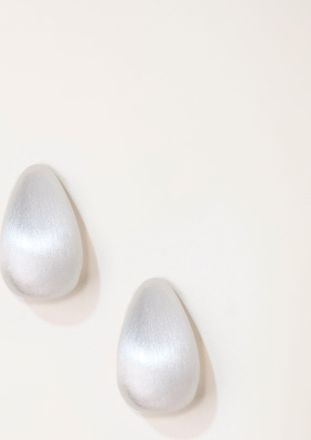 Fat Face FatFace Brushed Stud Earrings in Silver Tone