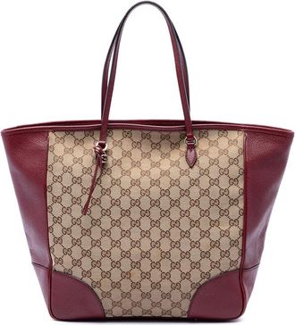 Gucci Pre-owned Gucci GG Canvas and Calfskin Bree Tote Ladies NEXC308JTHB8TVQ5
