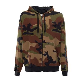 Moschino Heren, Sweatshirts & Hoodies, Veelkleurig, Maat: 2XL Katoen