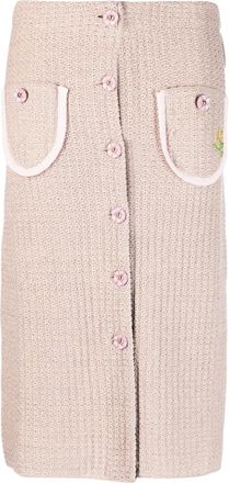 Cormio Lucia midi skirt - women - Cotton/Viscose/Polyamide/Metal - 44 - Pink