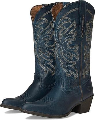 Ariat Heritage J Toe Cowboy Womens Boots Fresh Denim : 7.5 B - Medium, Leather