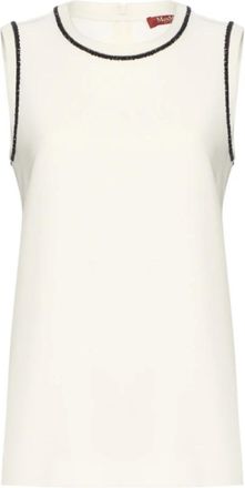 Max Mara Mujer, Camisetas, Blanco, Talla: M