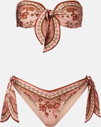 Zimmermann Aster printed bikini