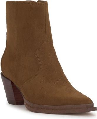Jessica Simpson Helvona Pointed Toe Bootie in Safari Brown at Nordstrom, Size 9.5