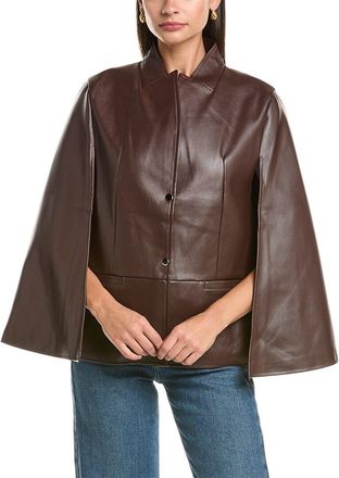 La Fiorentina Faux Leather Cape