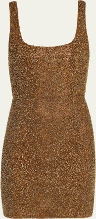 L'agence Inori Beaded Mini Dress
