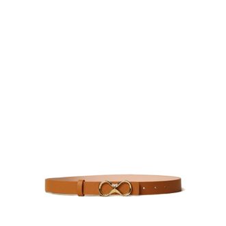 Twinset Belts, female, Brown, Size: L Reversible Leather Belt with Logo