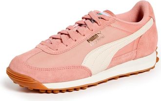 Puma Womens Easy Rider Vintage Sneakers, Deeva Peach/Alpine Snow/Gold, 5.5 UK
