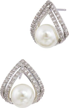 Savvy Cie Jewels Cz Stud Earrings