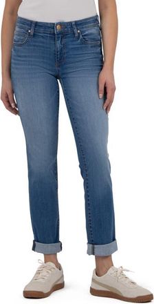 Kut from the Kloth Catherine Cuffed Hem Boyfriend Jeans in Security at Nordstrom, Size 10
