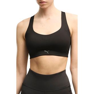 Puma Pwrmode Low Impact Sports Bra in Puma Black at Nordstrom, Size X-Small
