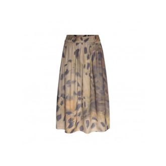 Talking Walls Rokken, Dames, Bruin, L, Katoen, A-lijn Midi Rok