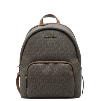Michael Kors Brown Pvc Leather Backpack (Pre-Owned)