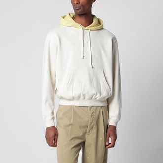 Auralee White/light yellow cotton sweatshirt