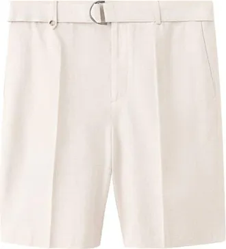 Mango Regular Fit Bermuda Shorts in Ecru at Nordstrom, Size 32