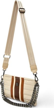 Think Royln Almost Famous Quilted Shoulder Bag in Blonde Patent And Colorblock at Nordstrom