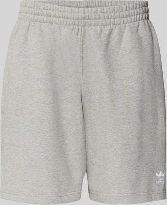 adidas Originals Regular Fit Sweatpants mit Logo-Stitching in Mittelgrau Melange, Gr&ouml;&szlig;e XXL