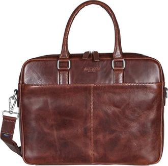 Howard London Tassen, Heren, Bruin, ONE Size, Leer, Carter Laptop Bag