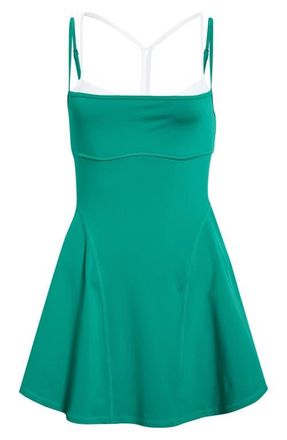 Free People FP Movement Baseline Tennis Dress in Green Glow Combo at Nordstrom, Size X-Small