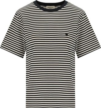 Weekend by Max Mara T-SHIRT A RIGHE VENACO BIANCA NERA MAX MARA WEEKEND