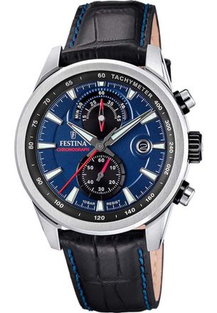 Festina F20695-5 Mens Timeless Chronograph Watch - Silver - One Size