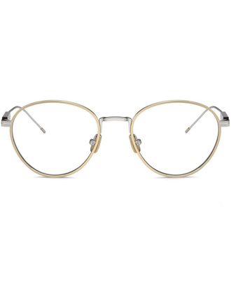 Brunello Cucinelli Bril met rond montuur - Goud