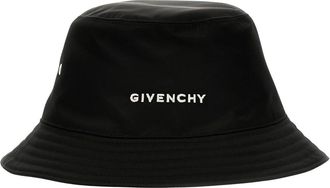 Givenchy Logo Nylon Bucket Hat - Heren - Accessoires - Zwart - Maat: 57 CM Nylon